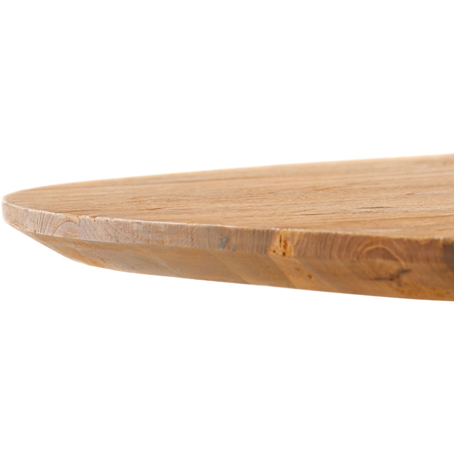Eettafel Aska 200x100 cm ovaal teak naturel brushed