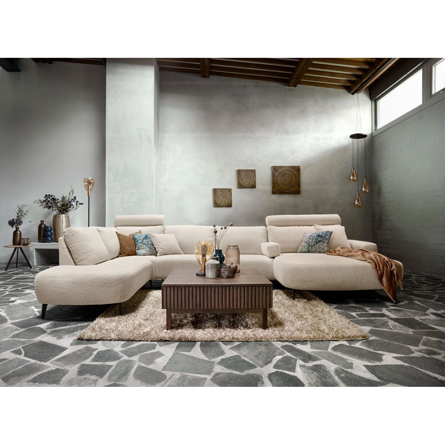 Salontafel Arrosto eikenhout 90x90 cm vierkant Dark Roast