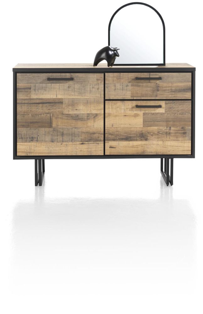 Avalon, Dressoir 127 Cm - 2-Deuren + 1-Lade - Driftwood Avalon, Dressoir 127 Cm - 2-Deuren + 1-Lade - Driftwood