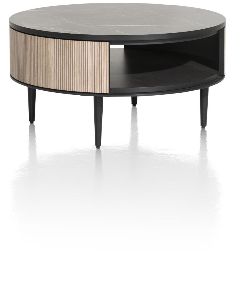 Aramon, salontafel diameter 75 cm. + 1-niche Aramon, salontafel diameter 75 cm. + 1-niche