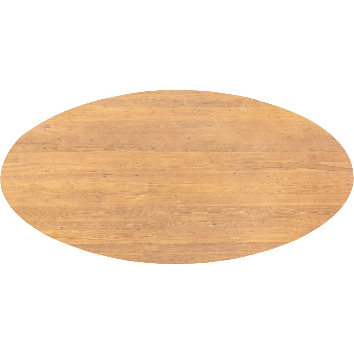 Eettafel Aska 200x100 cm ovaal teak naturel brushed