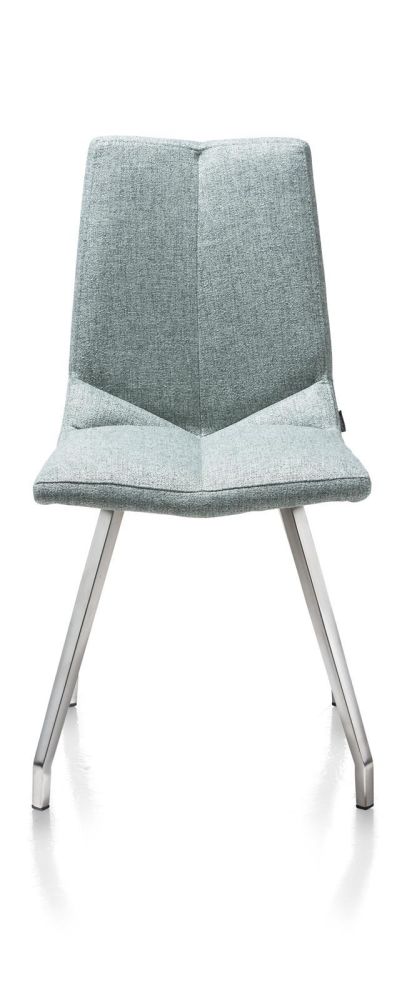 Artella, eetkamerstoel RVS 4-poots - Lady grijs of mint - Mint