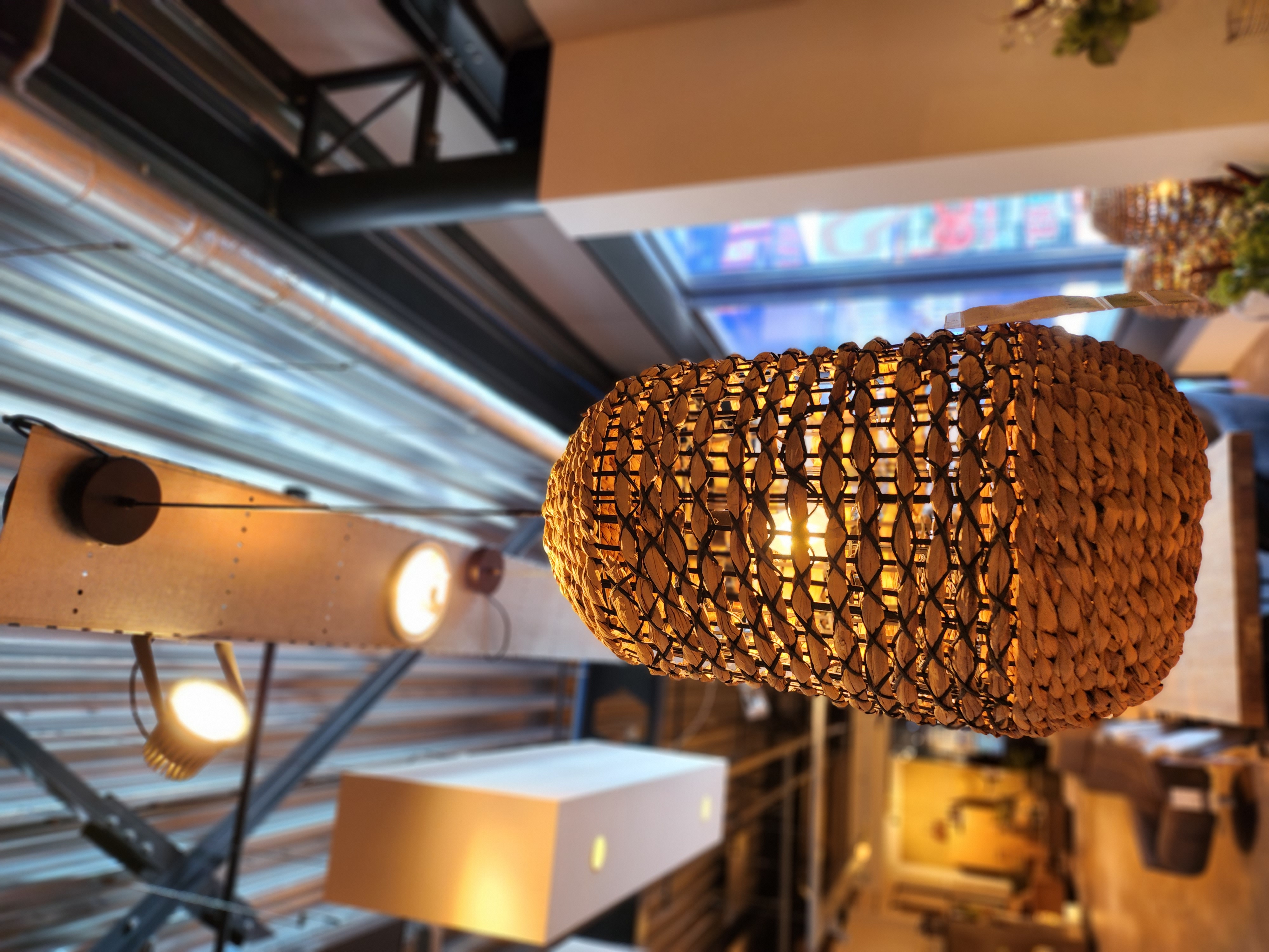 Capena 2936312 hanglamp rotan naturel+zwart