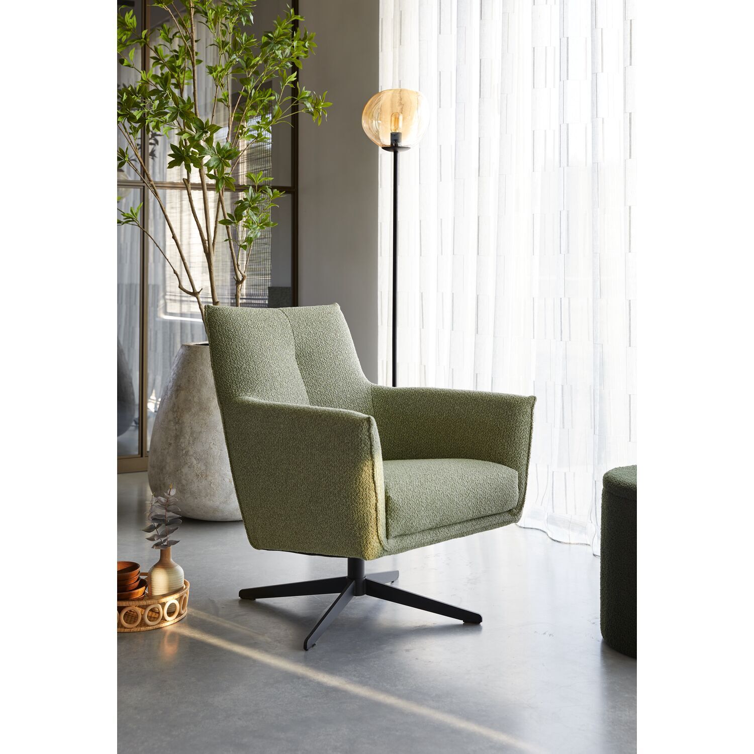 Draaifauteuil Dono groen