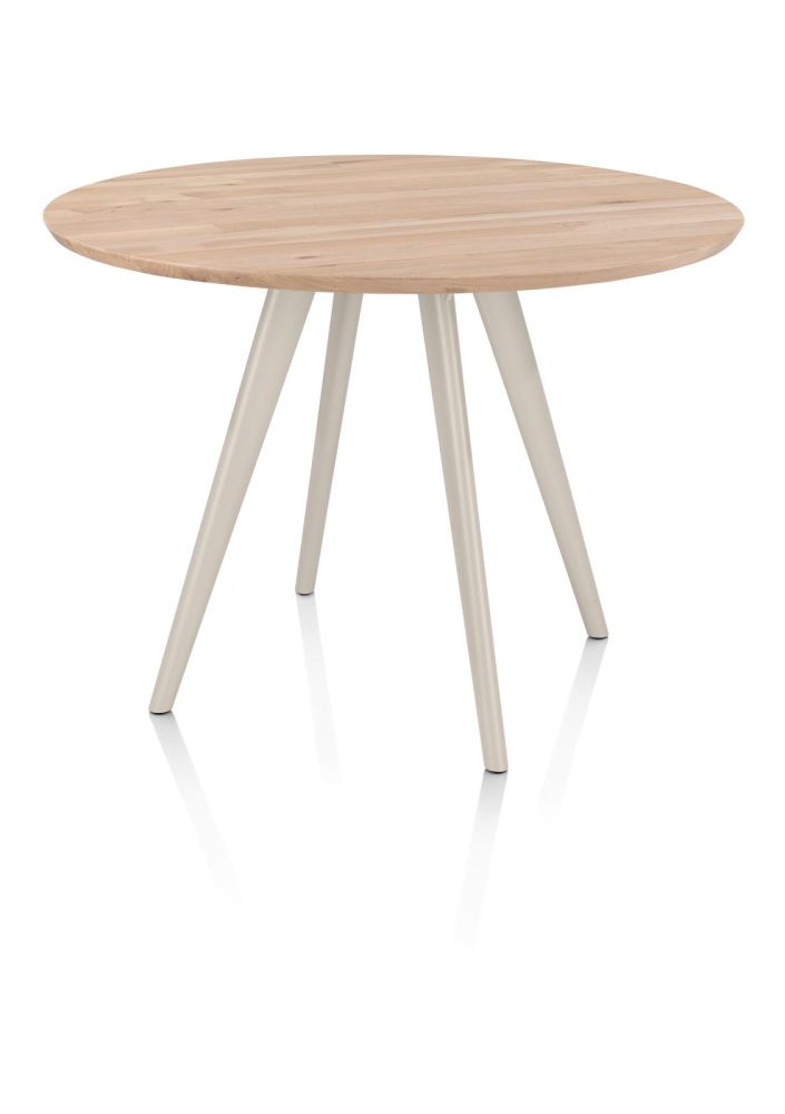 Arvada, bartafel 125 cm, rond, 4 poot - Creme