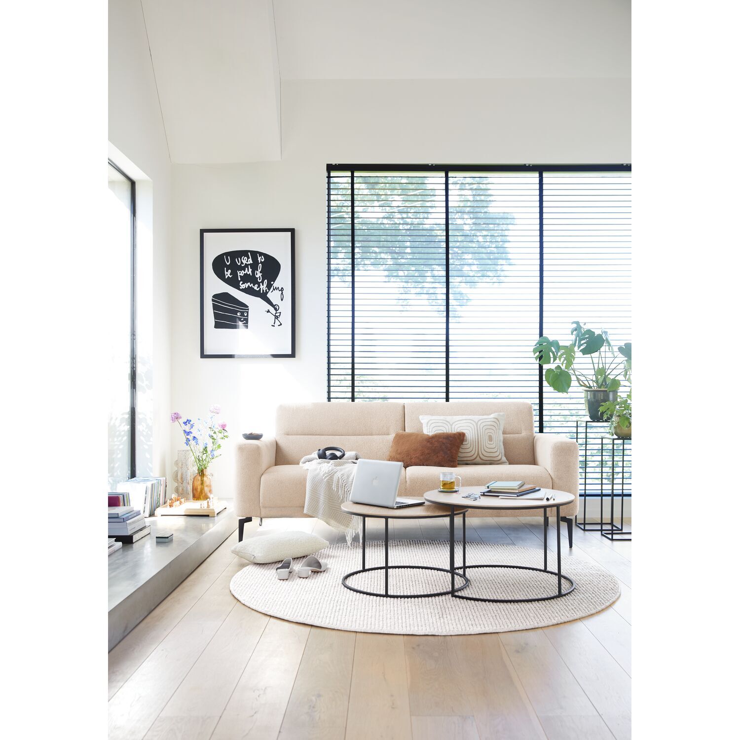 2 zitsbank Heria beige basic comfort