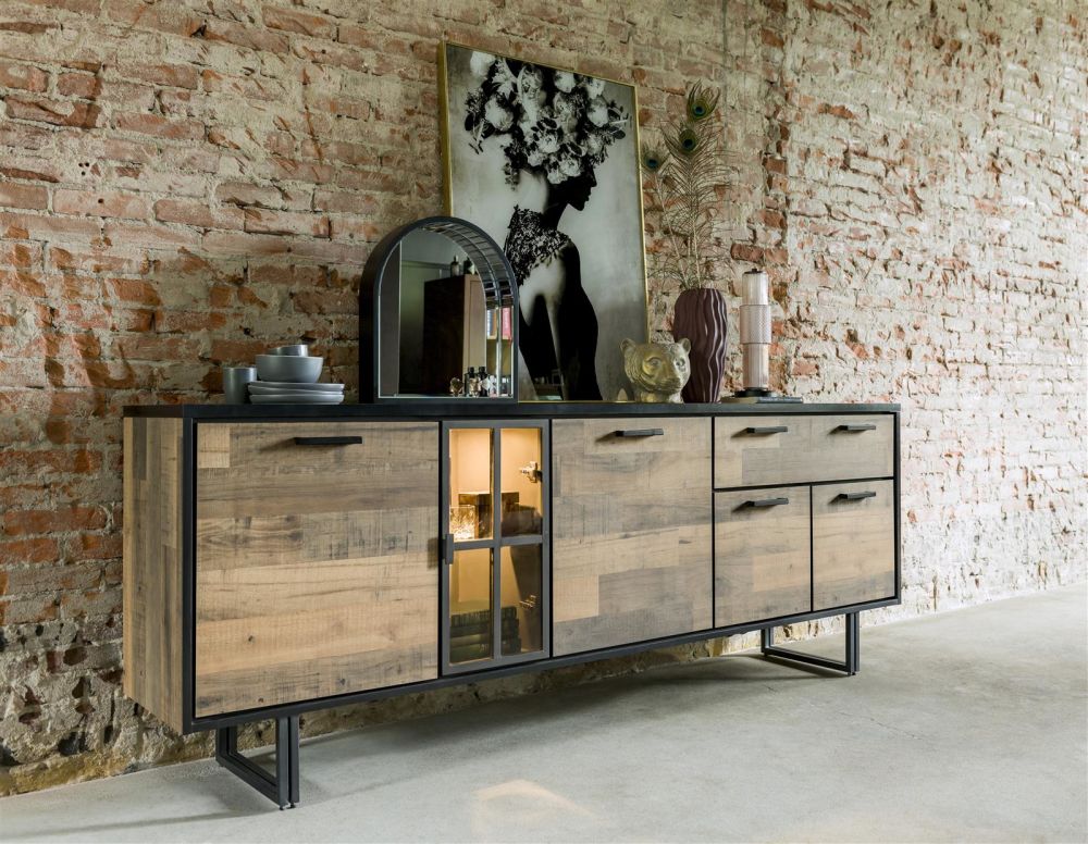 Avalon, Dressoir 127 Cm - 2-Deuren + 1-Lade - Driftwood Avalon, Dressoir 127 Cm - 2-Deuren + 1-Lade - Driftwood