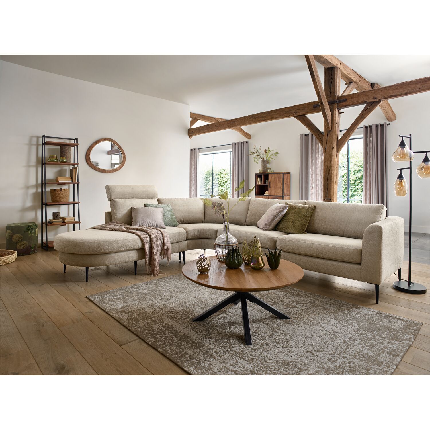 Boekenkast Romaro teak mix rough