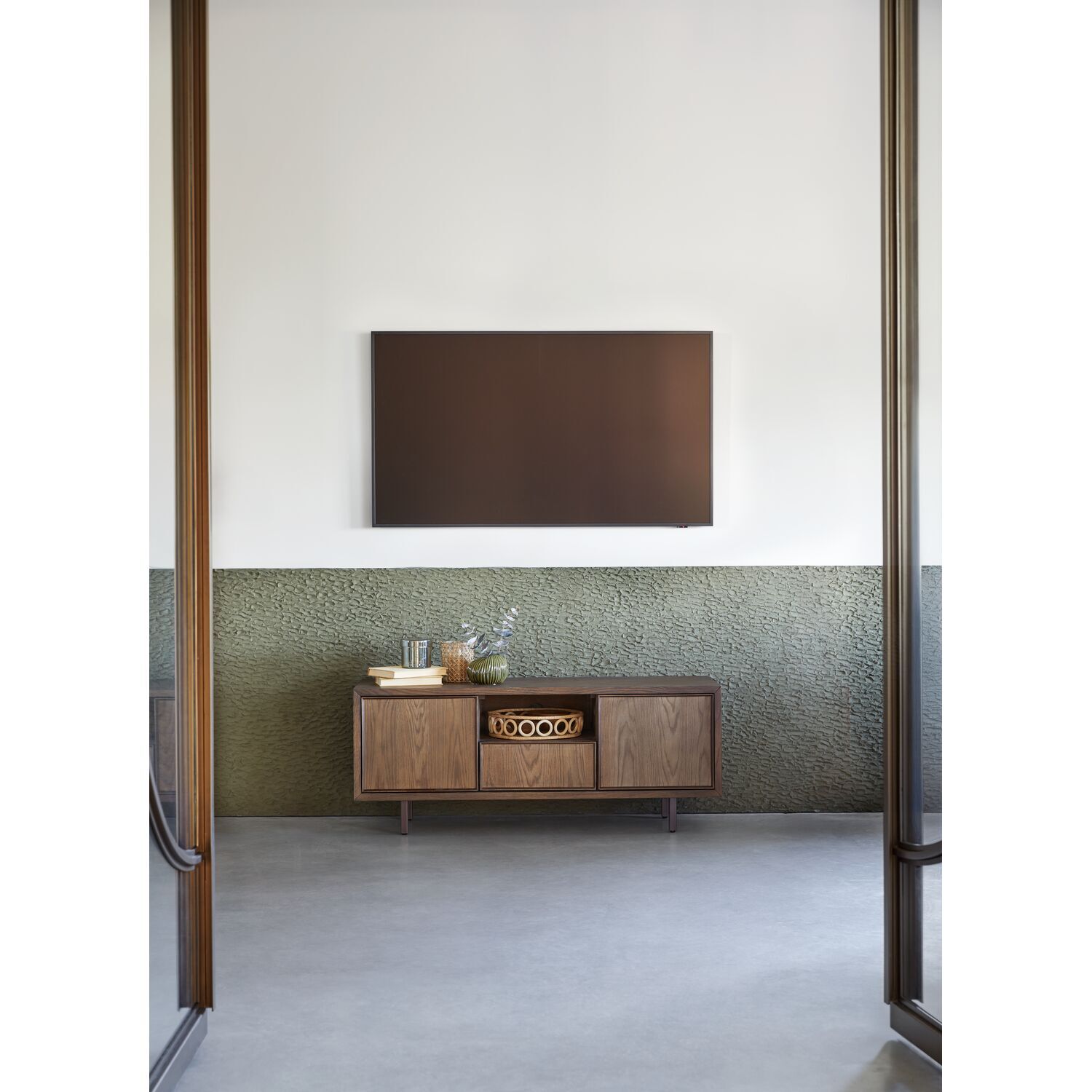 Tv-meubel Calvo 125 cm bruin