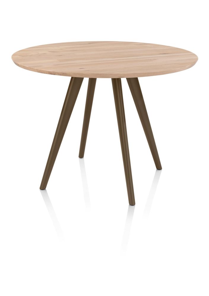 Arvada, bartafel 125 cm, rond, 4 poot - Steel Brown