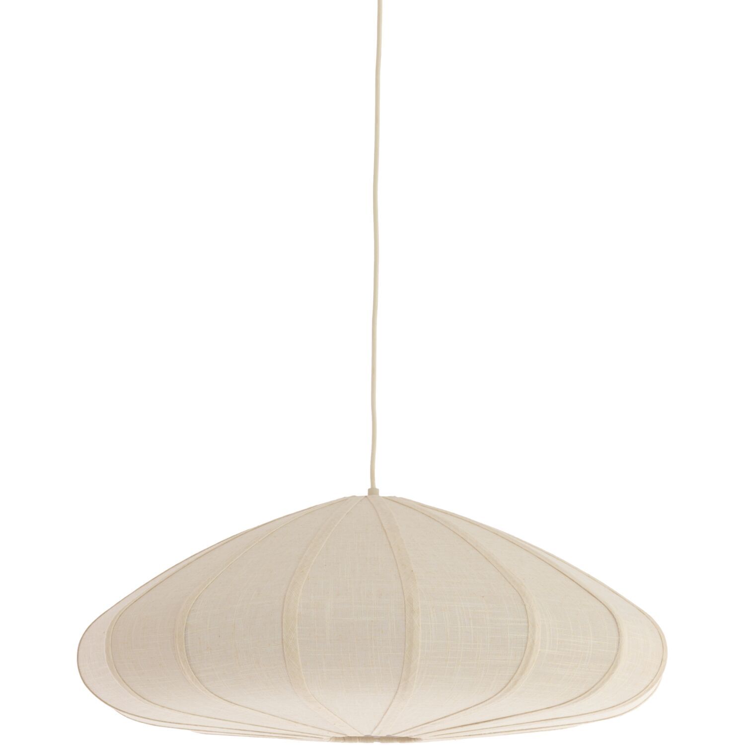 Hanglamp Cantilupo L wit linnen 1-lichts