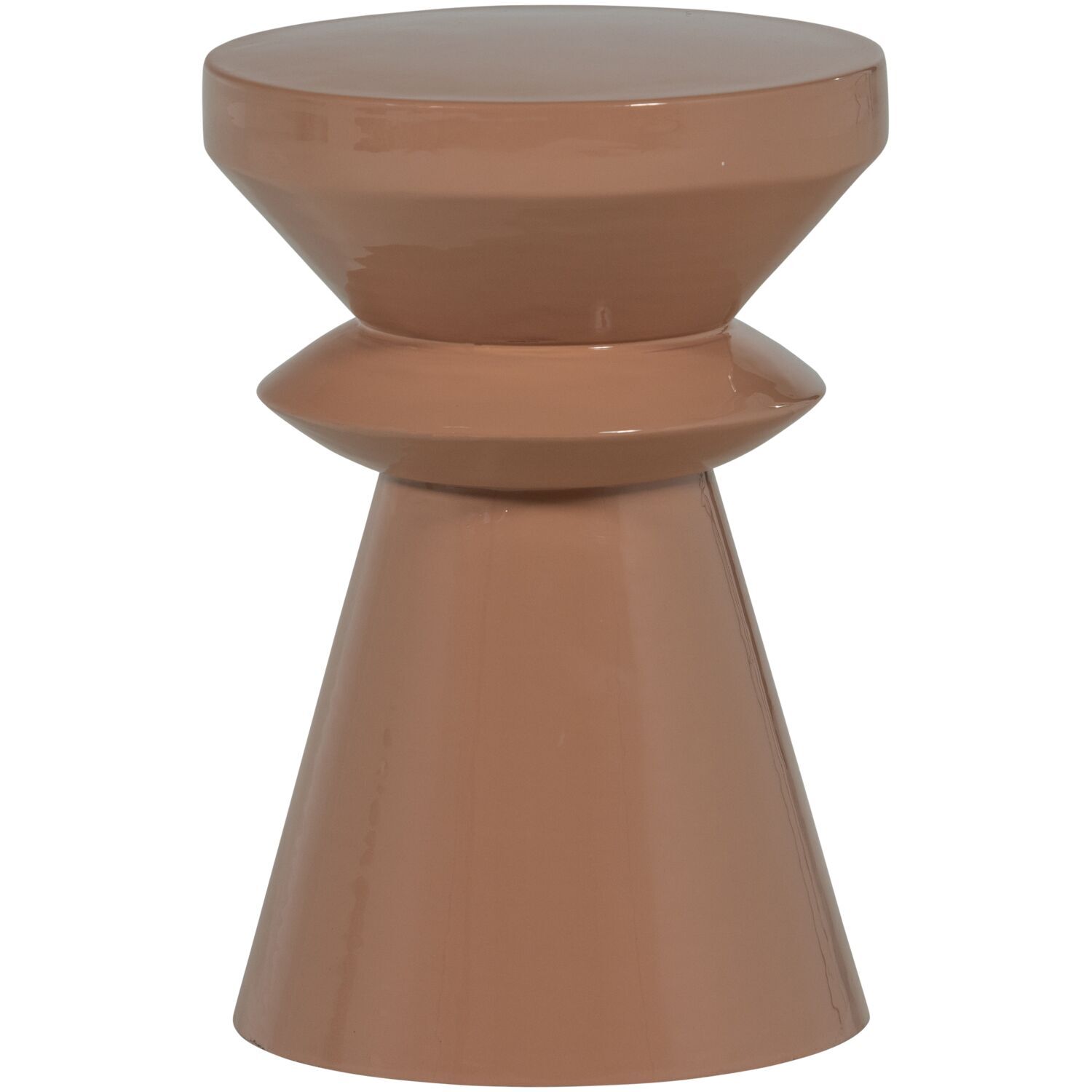 Bijzettafel Banari roze 30 cm rond