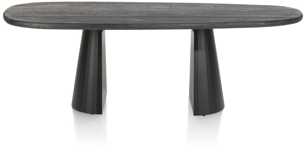 Arawood, eetkamertafel - teardrop - 240x120cm - zwart Arawood, eetkamertafel - teardrop - 240x120cm - zwart