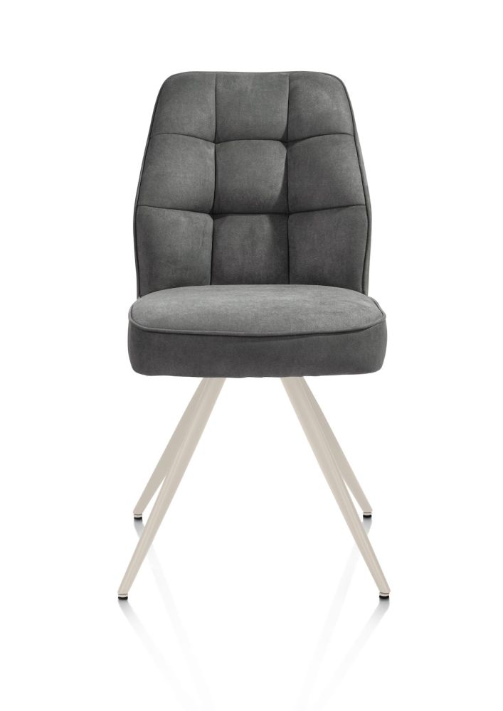 Bell, eetkamerstoel - creme frame - pocket - stof Calabria