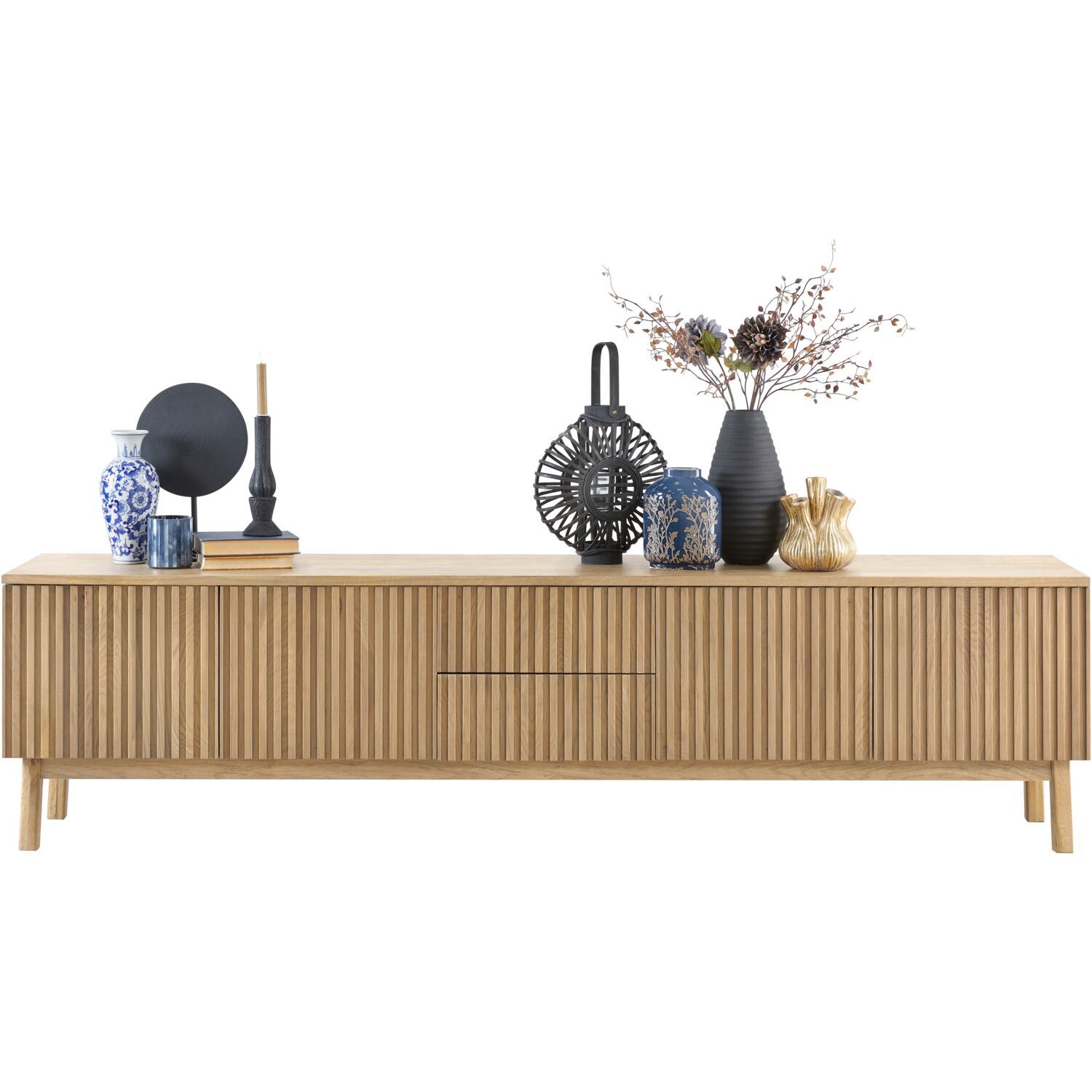 TV-meubel Arrosto eikenhout 58x225x40 cm light roast TV-meubel Arrosto eikenhout 58x225x40 cm light roast