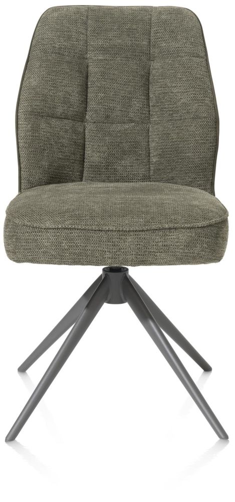 Bell, eetkamerstoel - graphiet frame - draaibaar - pocket - combi Calabria / Vada - mosgroen Bell, eetkamerstoel - graphiet frame - draaibaar - pocket - combi Calabria / Vada - mosgroen