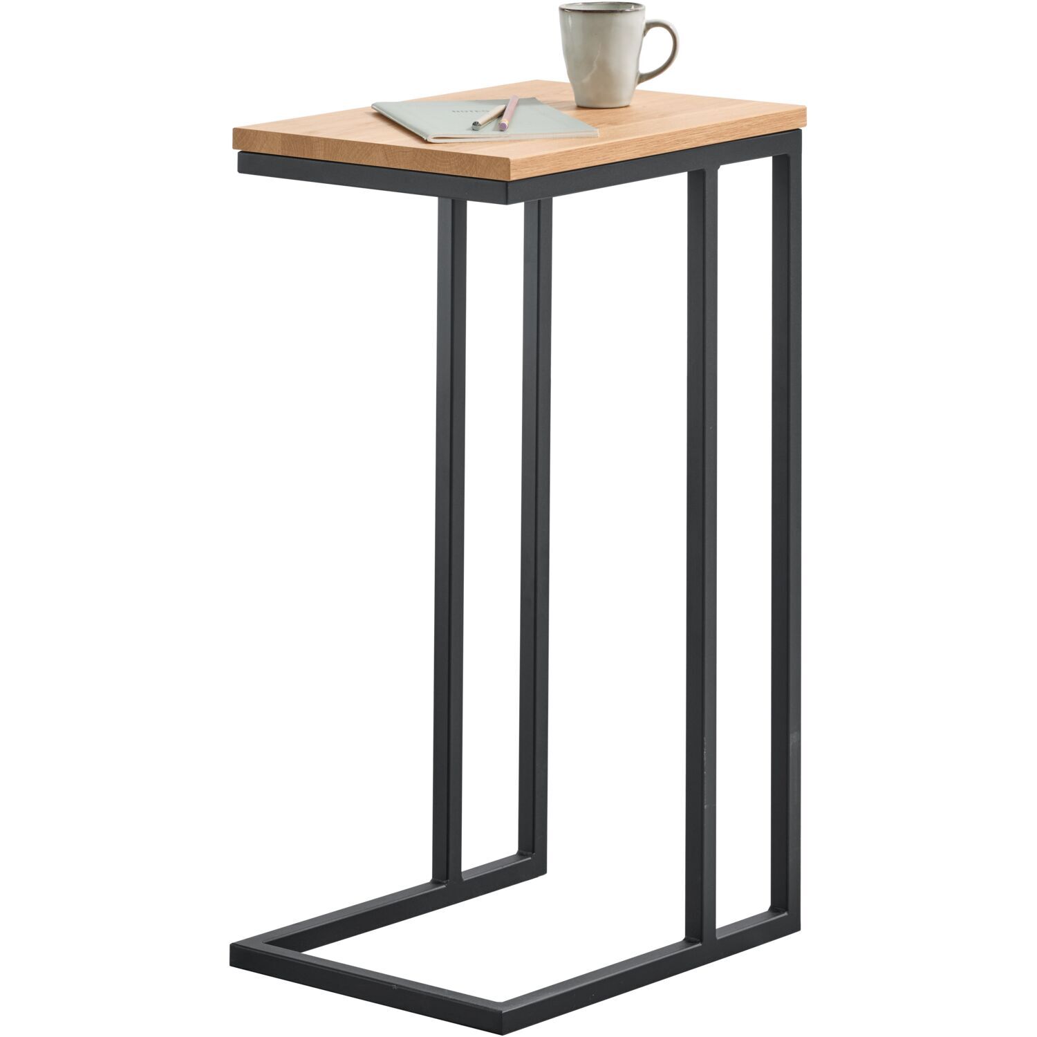 Bijzettafel Budrio lichtbruin 31x41 cm rechthoekig