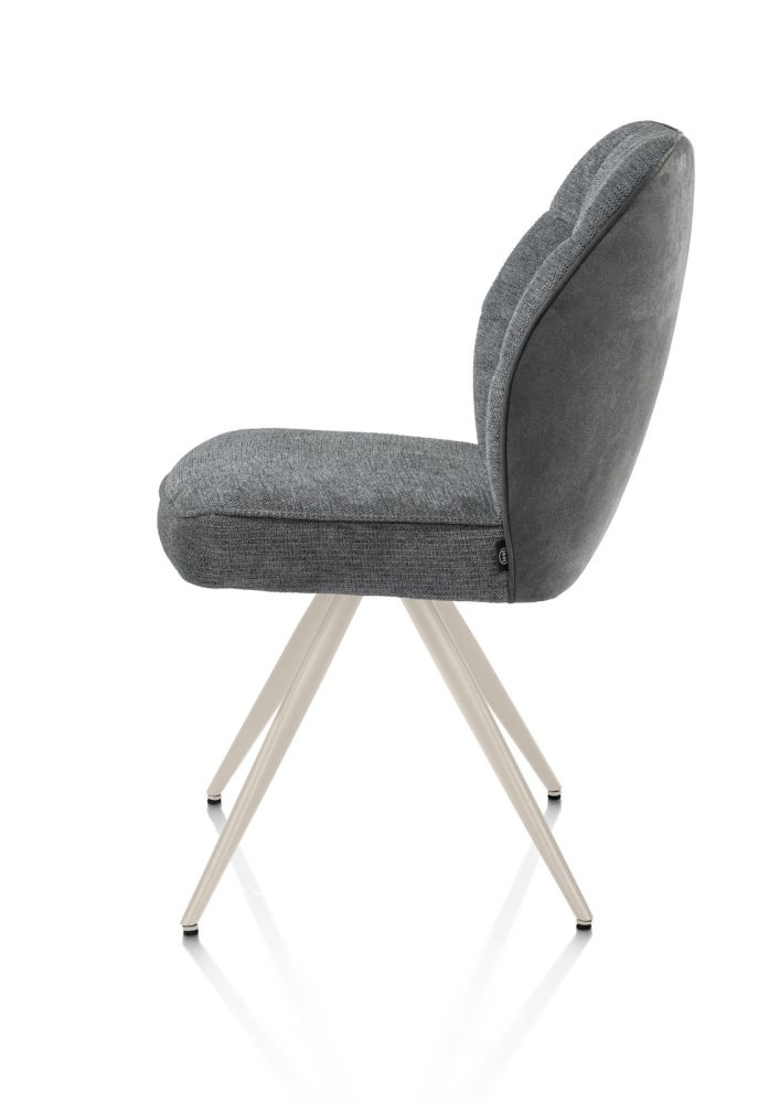 Bell, eetkamerstoel - creme frame - pocket - combi Calabria/Vada