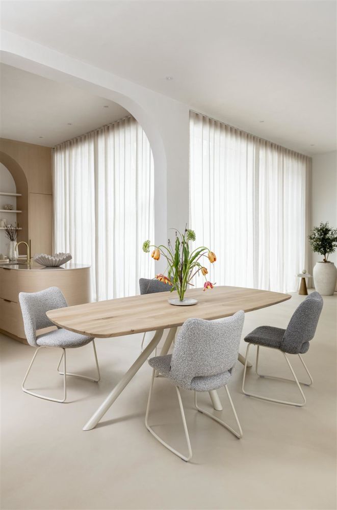 Arvada, bartafel 125 cm, rond, 4 poot - Rough off black