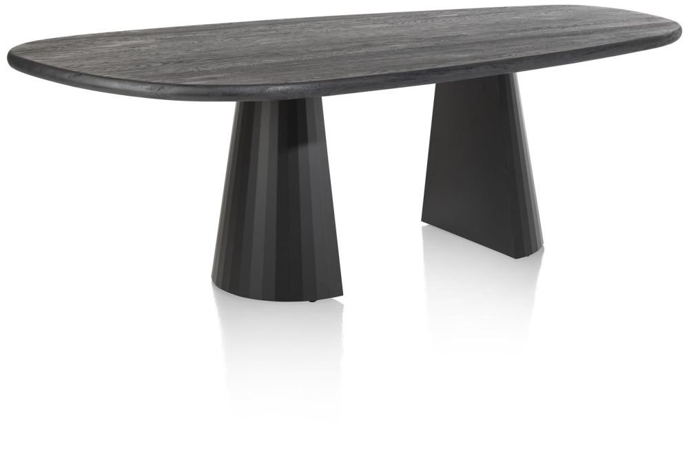 Arawood, eetkamertafel - teardrop - 240x120cm - zwart Arawood, eetkamertafel - teardrop - 240x120cm - zwart
