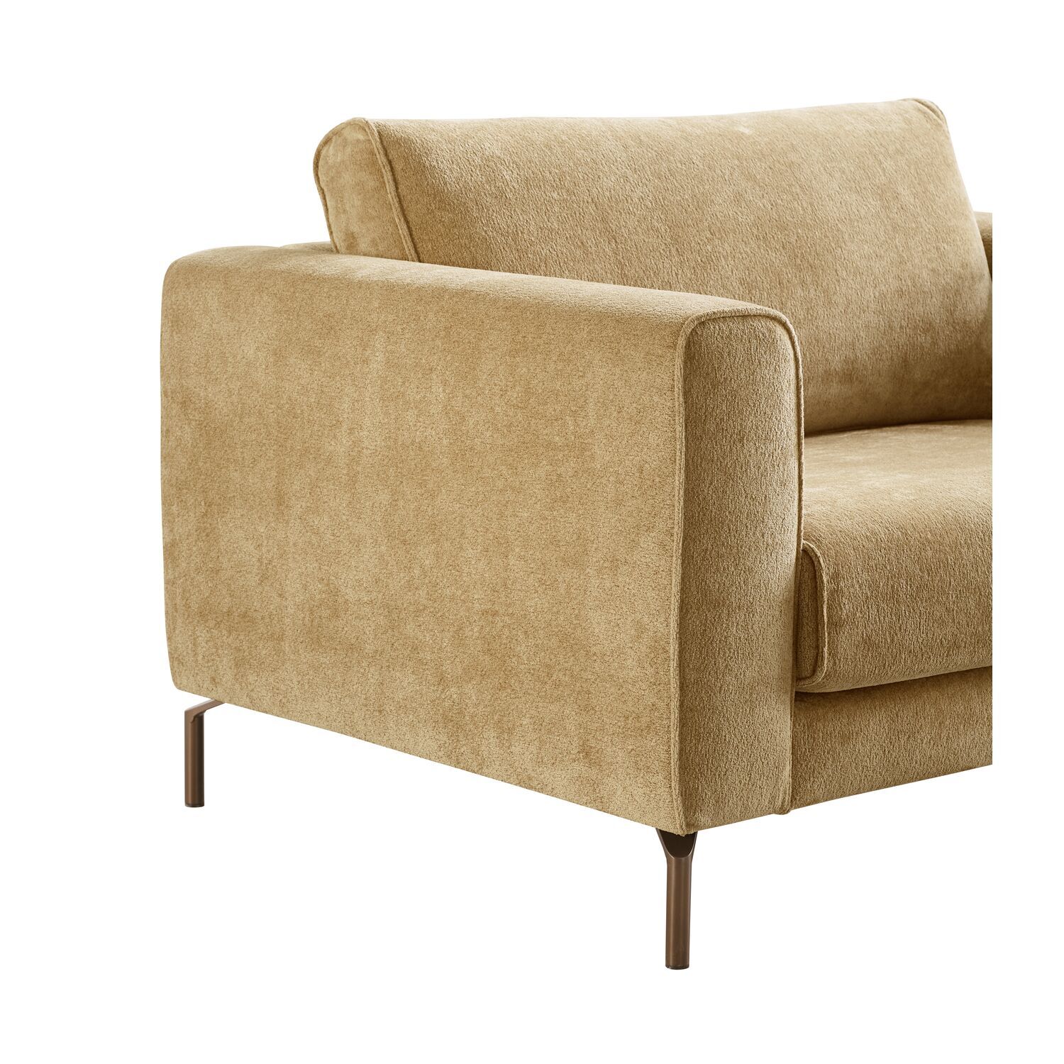 Loveseat Linoza bouclé lichtbruin premium comfort