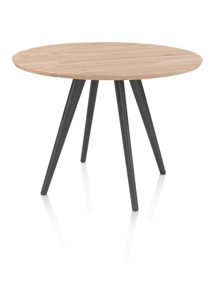 Arvada, bartafel 125 cm, rond, 4 poot - Metal graphite