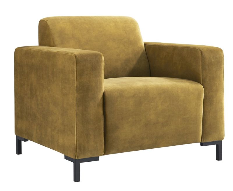 Fauteuil Alpa pocketveren/HR-schuim zitting gold