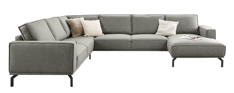 Hoekbank links Alburg grijs basic comfort