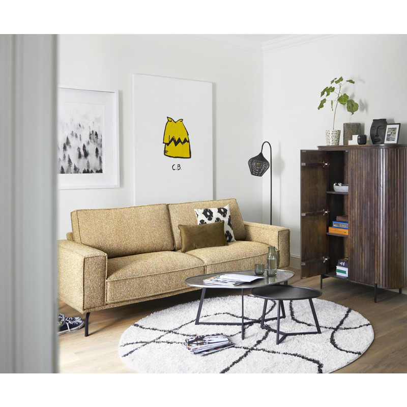 3 zitsbank Alburg geel excellent comfort