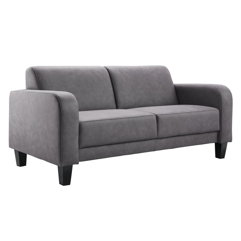 2,5 zitsbank Mills grijs basic comfort