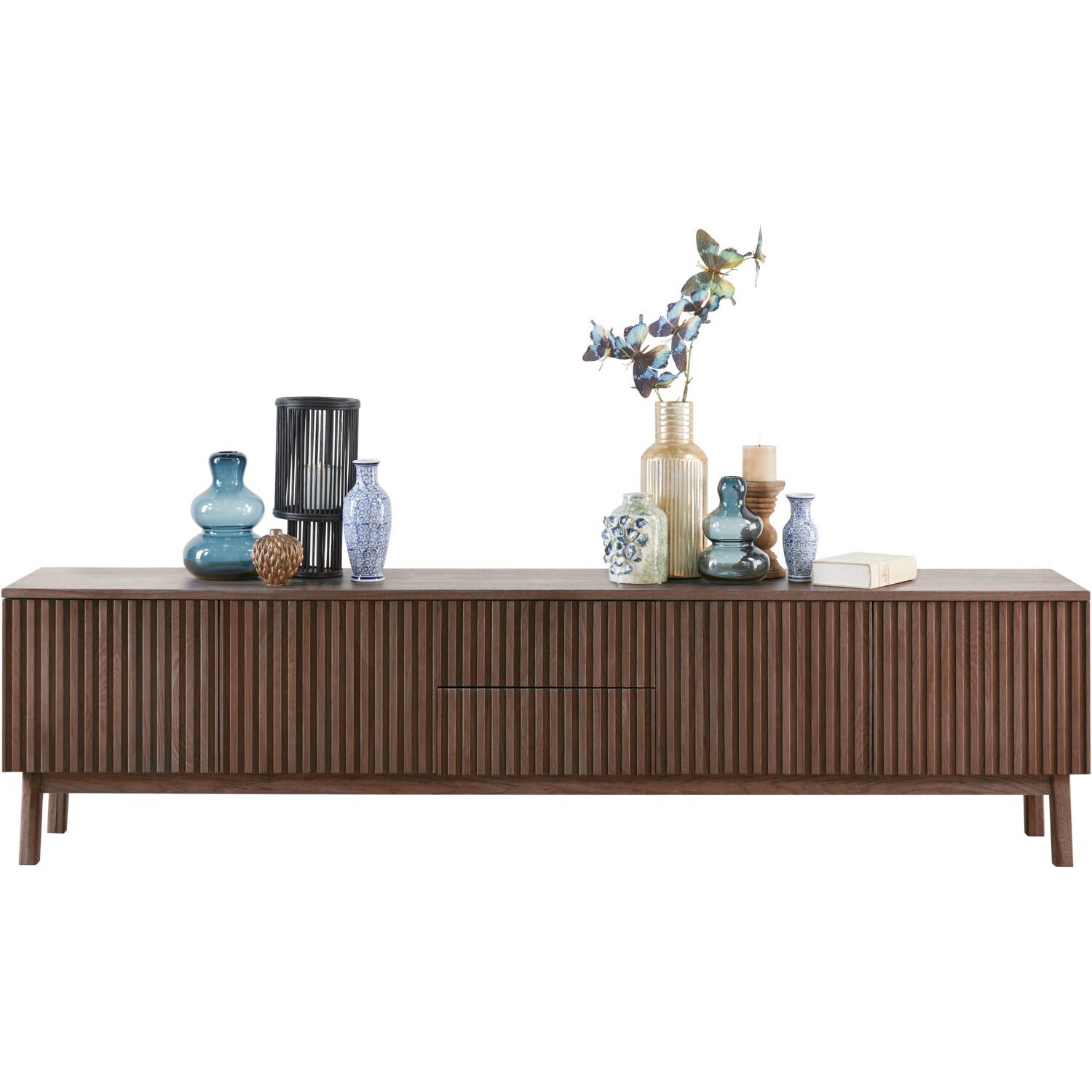 TV-meubel Arrosto eikenhout 58x225x40 cm Dark Roast TV-meubel Arrosto eikenhout 58x225x40 cm Dark Roast