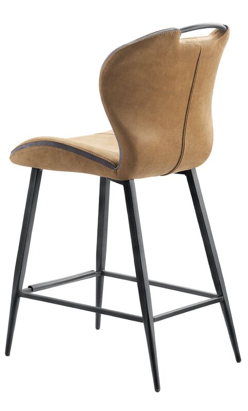 Barkruk Tantini microvezel cognac