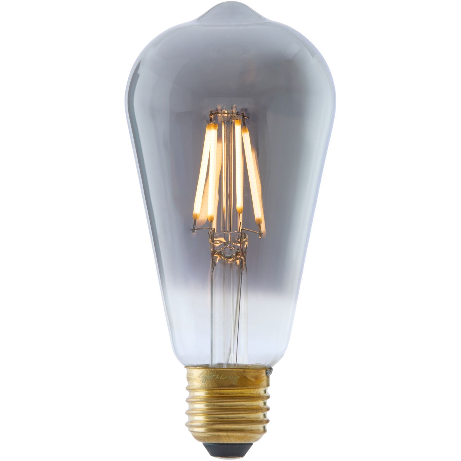E27 Ledlamp Luce smoke 4 Watt 6,5 cm hoekig