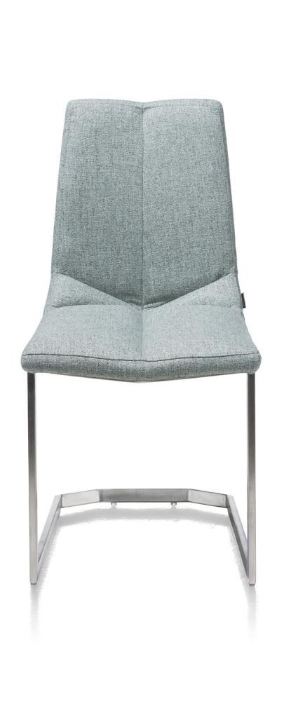 Artella, eetkamerstoel - RVS swing vierkant - Lady grijs of mint - Mint