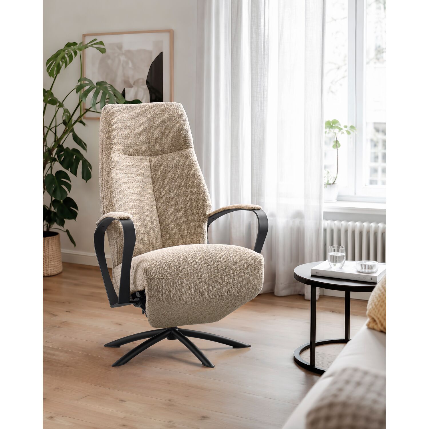 Relaxfauteuil Beltra large beige