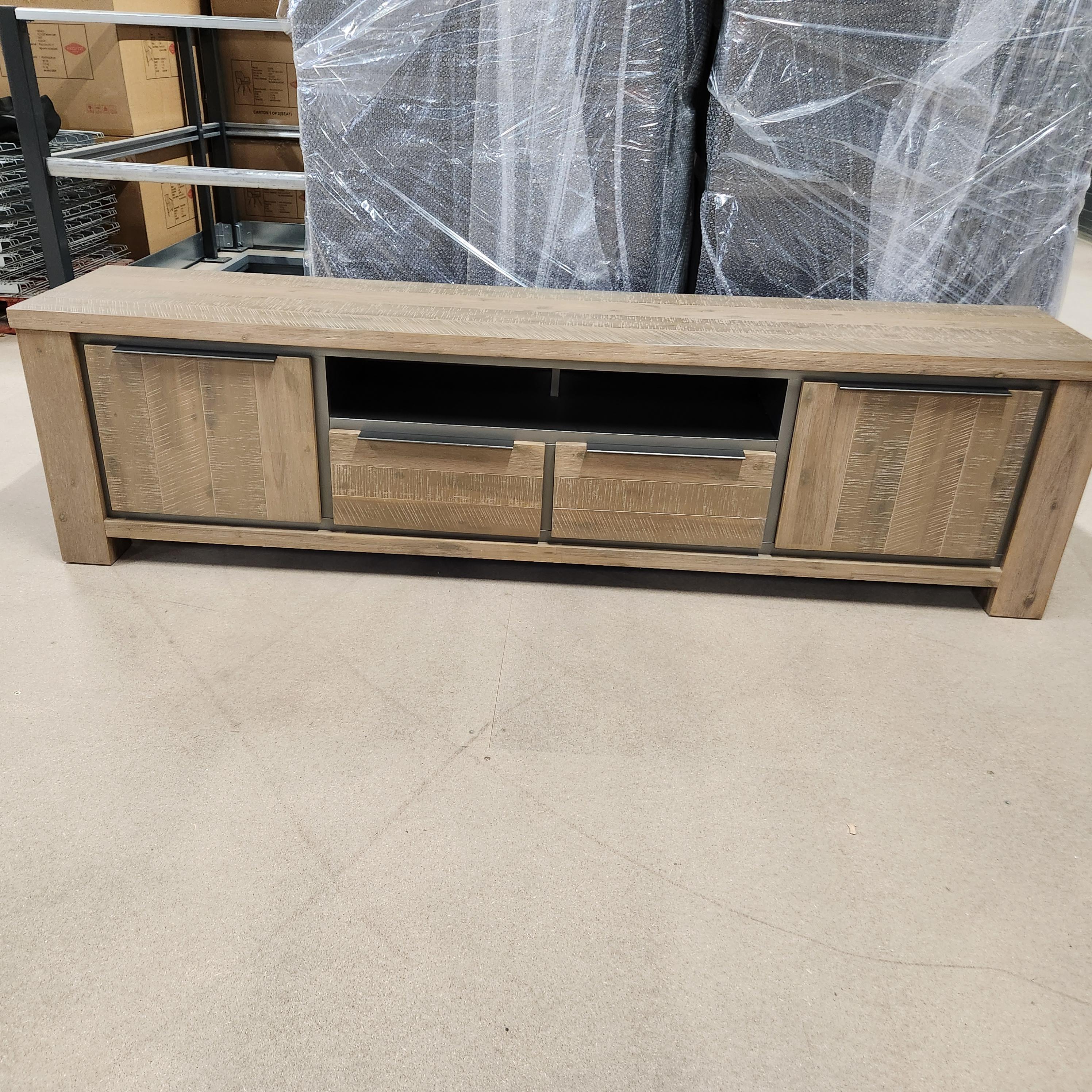 Robusto-b 14265 tv-meubel 2d+2l+ov vint.grey