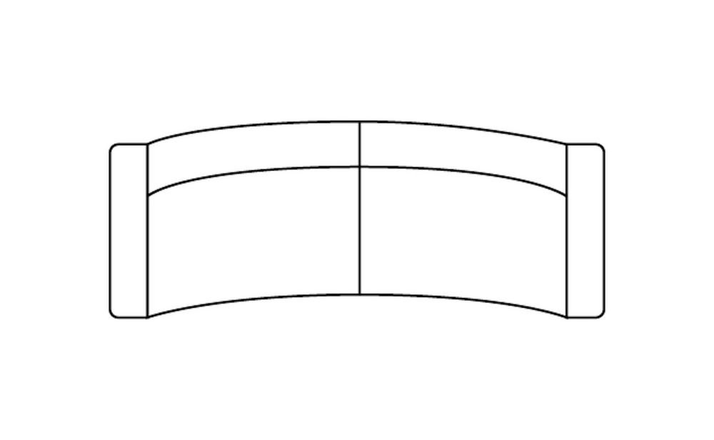 Almeria, 4 zitsbank rond 2-delig