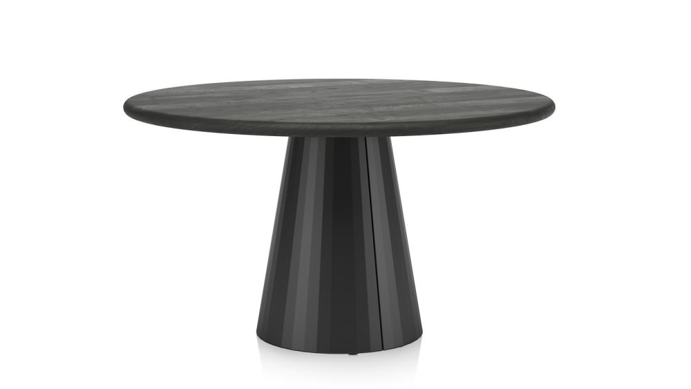 Arawood, eetkamertafel - rond - 140cm - zwart