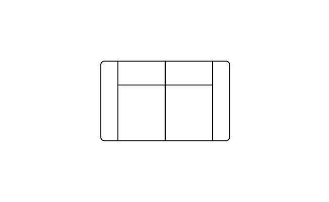 Belluno, 2-zits - fix rug