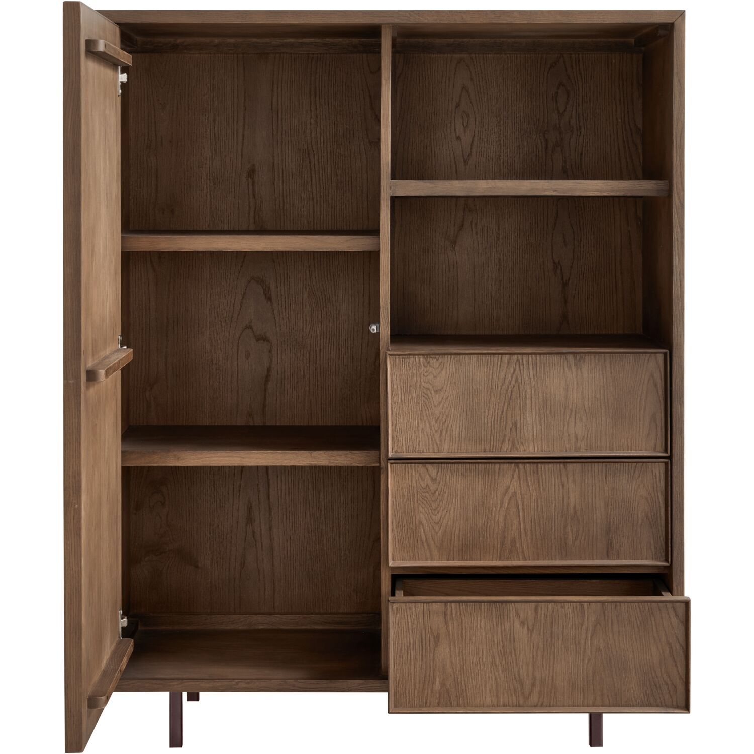 Opbergkast Calvo 143x115x045 cm bruin