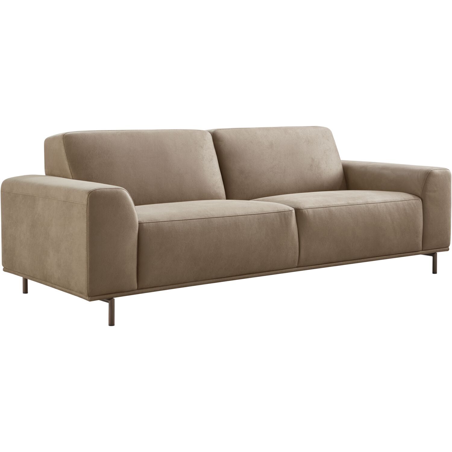 3 zitsbank Pantini microleder bruin excellent comfort