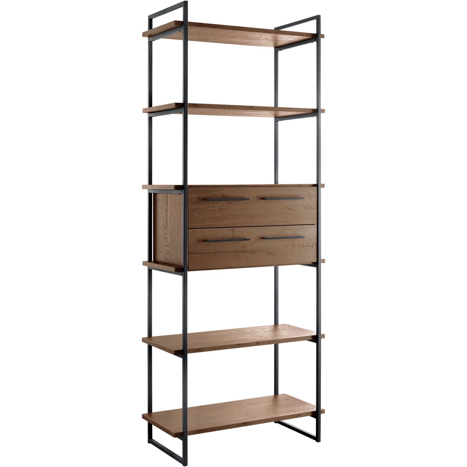 Wandkast Sistema 226x88x45 cm dark mango