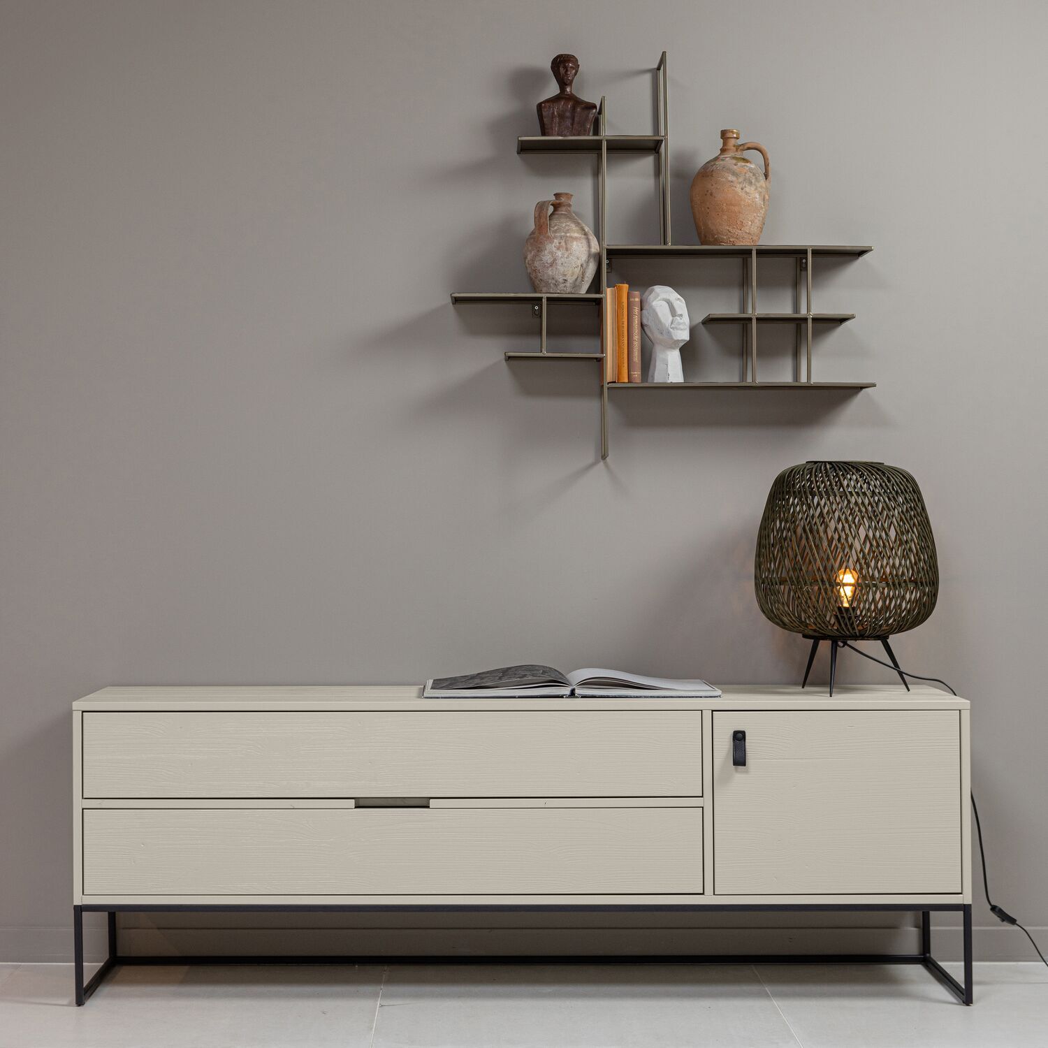 Tv-meubel Albie 180 cm beige
