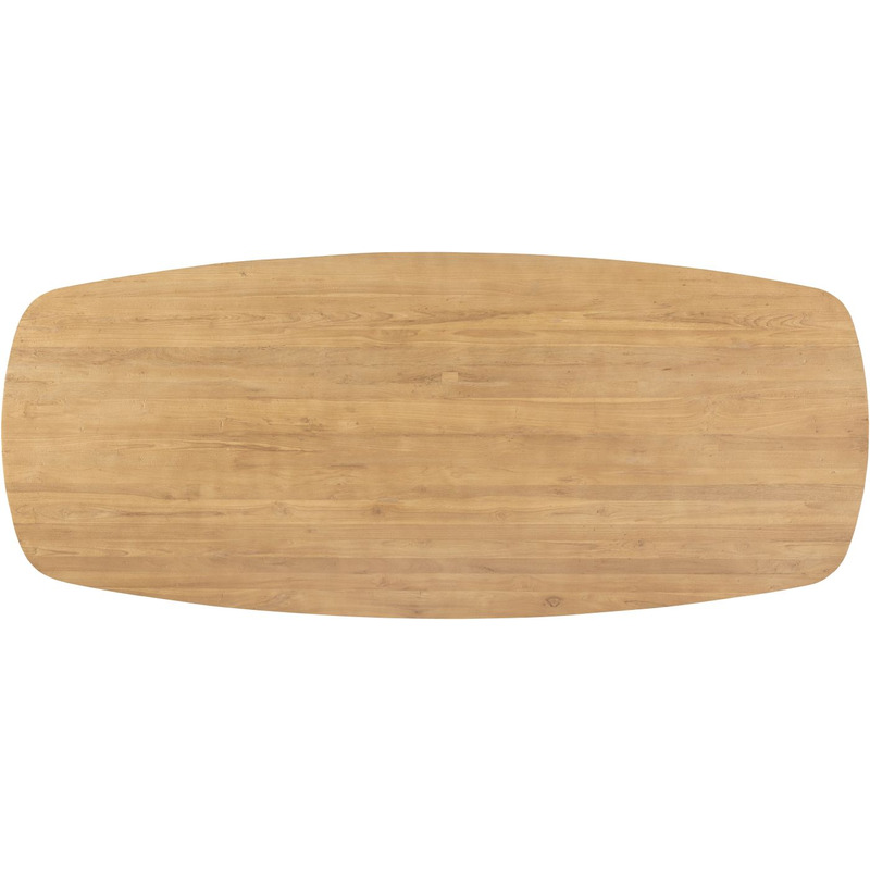 Eettafel Aska 260x110 cm Deens ovaal teak naturel brushed