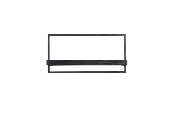 Pardal 6980112 wandplank hout zwart 60cm