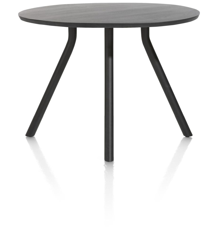 Arvada, bartafel 125 cm. - rond - centrale poot kort - Onyx