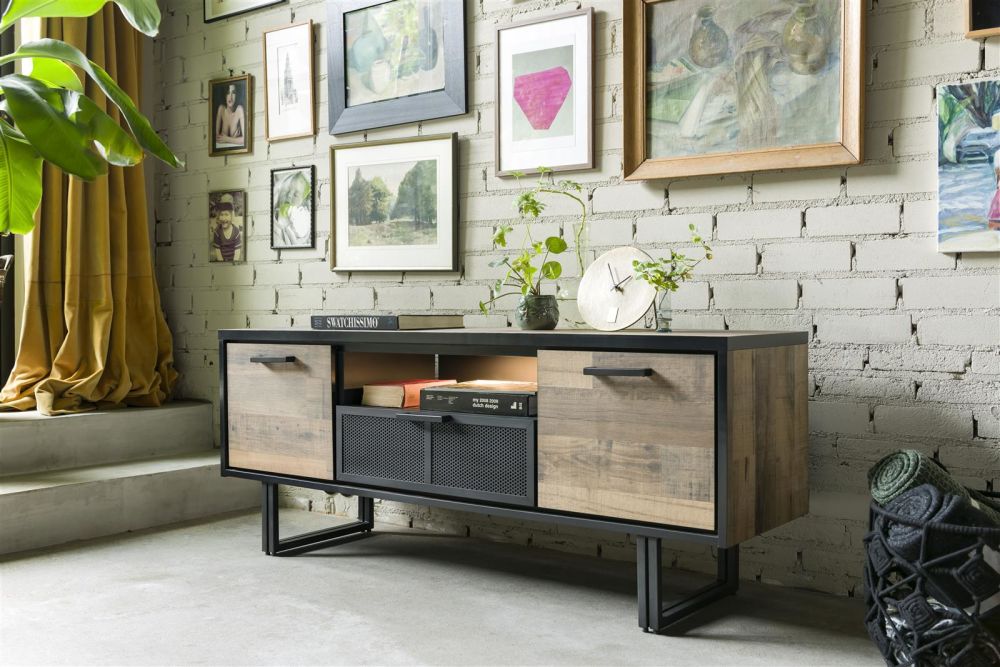 Avalon, Dressoir 127 Cm - 2-Deuren + 1-Lade - Driftwood Avalon, Dressoir 127 Cm - 2-Deuren + 1-Lade - Driftwood