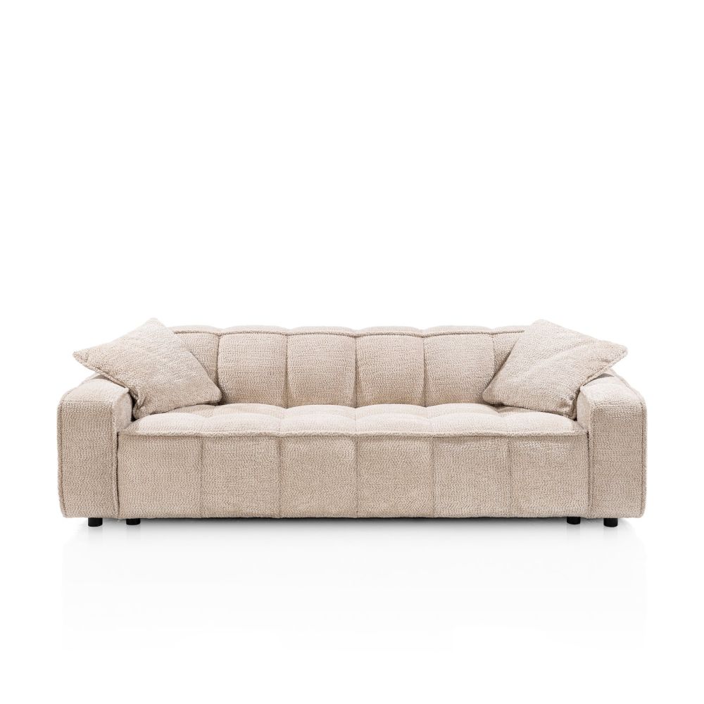 Amalfi, 3.5-zits - pocketvering - stof Derby - beige