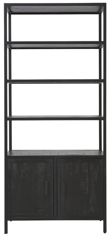Kerela boekenkast 2 deuren, 4 open vakken