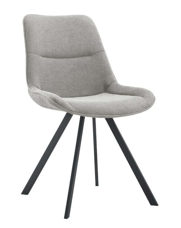 Abanti eetstoel in stof bloq 167-zinc